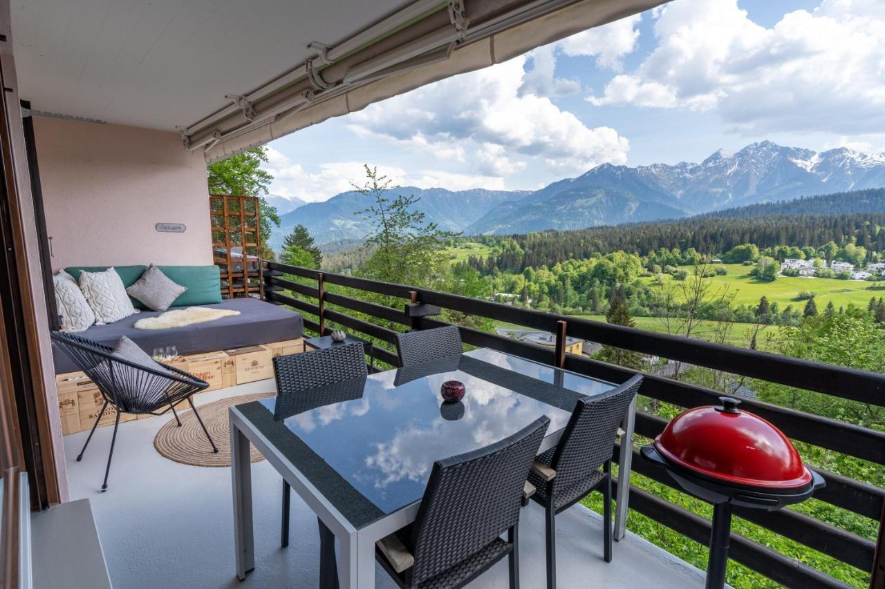 -Panorama-Bergblick- Dampfbad-Dusche Und Aussenbett Apartment Flims Luaran gambar