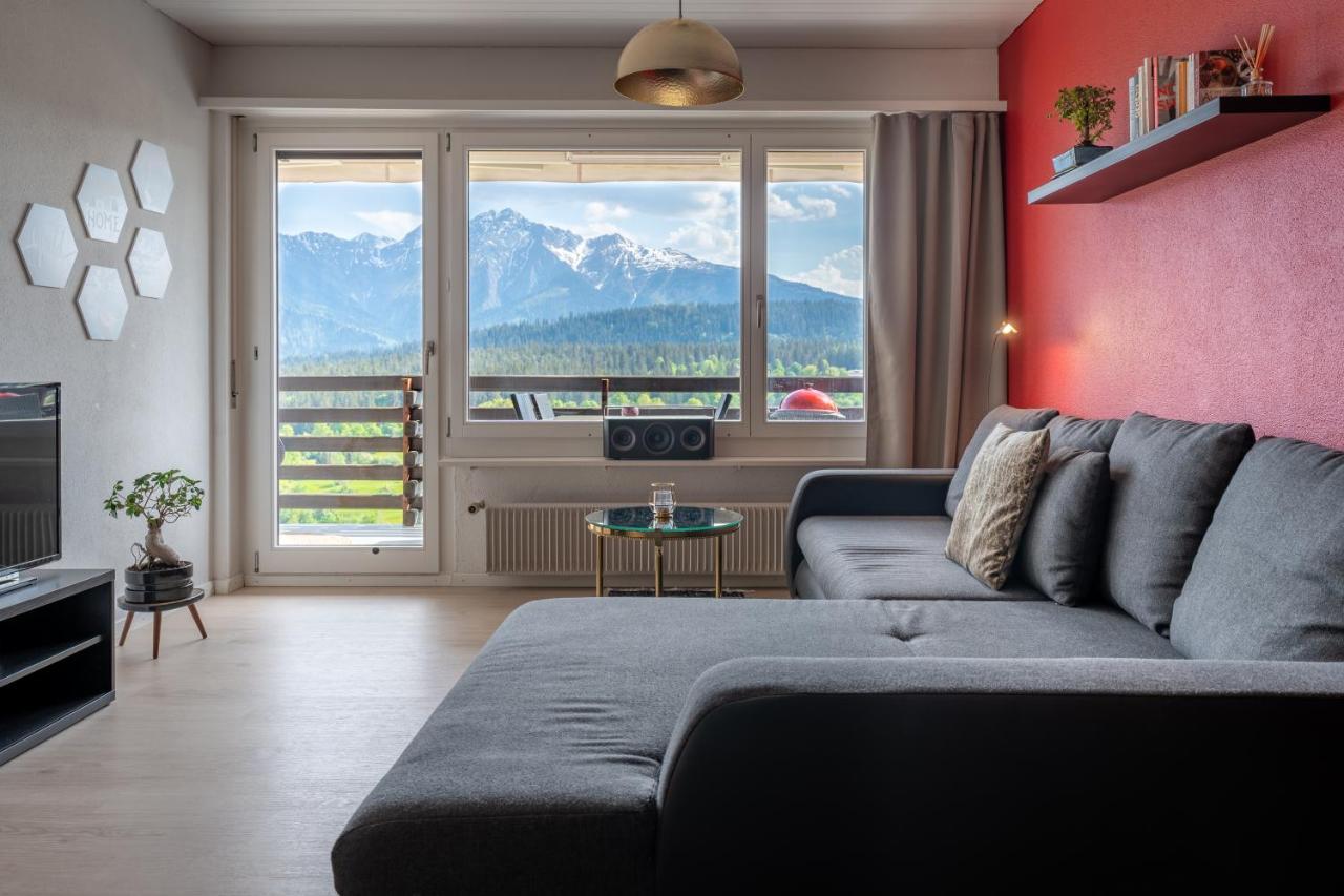-Panorama-Bergblick- Dampfbad-Dusche Und Aussenbett Apartment Flims Luaran gambar