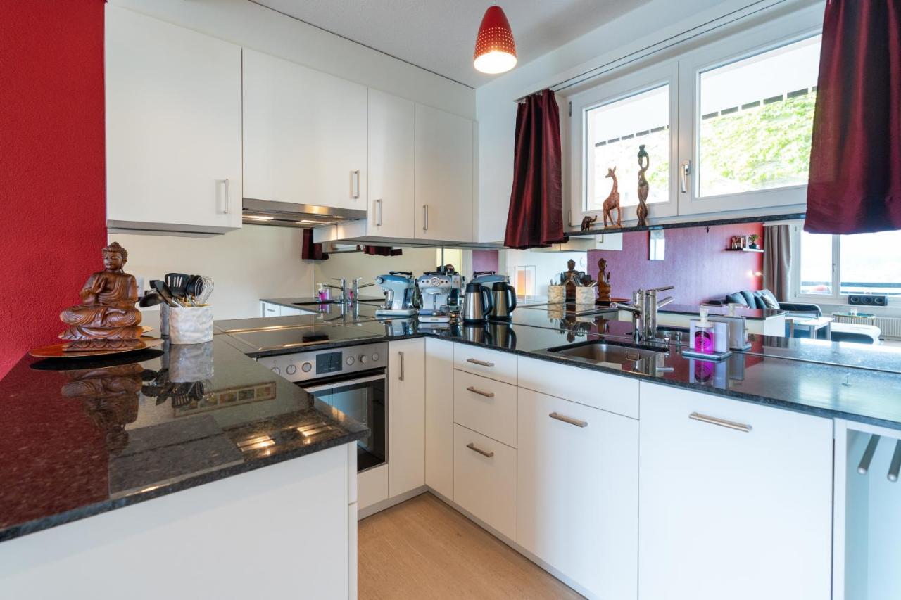 -Panorama-Bergblick- Dampfbad-Dusche Und Aussenbett Apartment Flims Luaran gambar